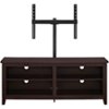 Walker Edison - 58" TV Stand with Adjustable Removable Mount for Most TVs Up to 60" - Espresso