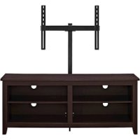 Walker Edison - 58" TV Stand with Adjustable Removable Mount for Most TVs Up to 60" - Espresso - Front_Zoom