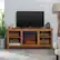 Alt View 1. Walker Edison - 58" Open Storage Fireplace TV Stand for Most TVs Up to 65" - Barnwood.