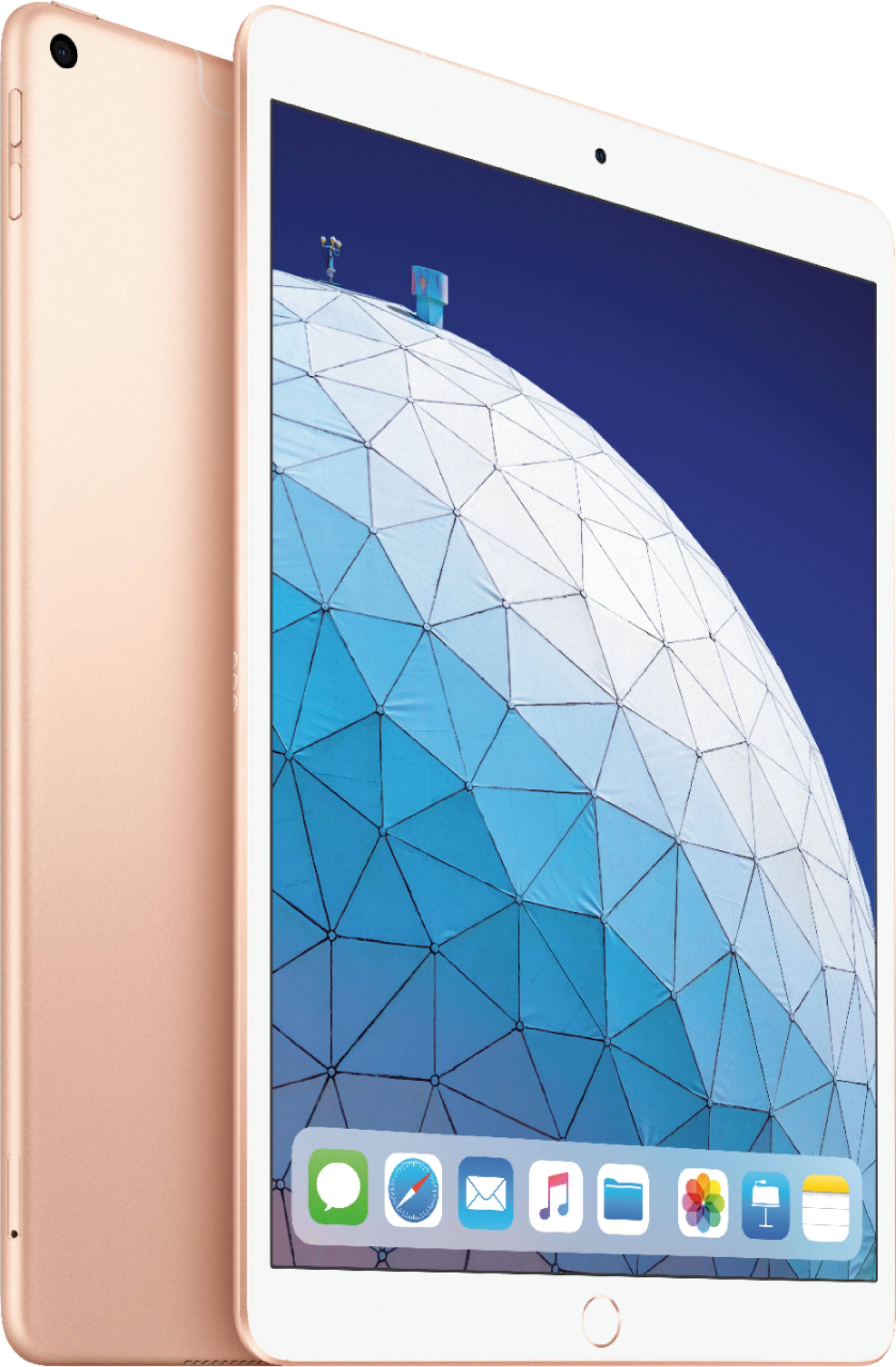 Apple Ipad Air With Wi Fi Cellular 64gb Gold Mv172ll A Best Buy