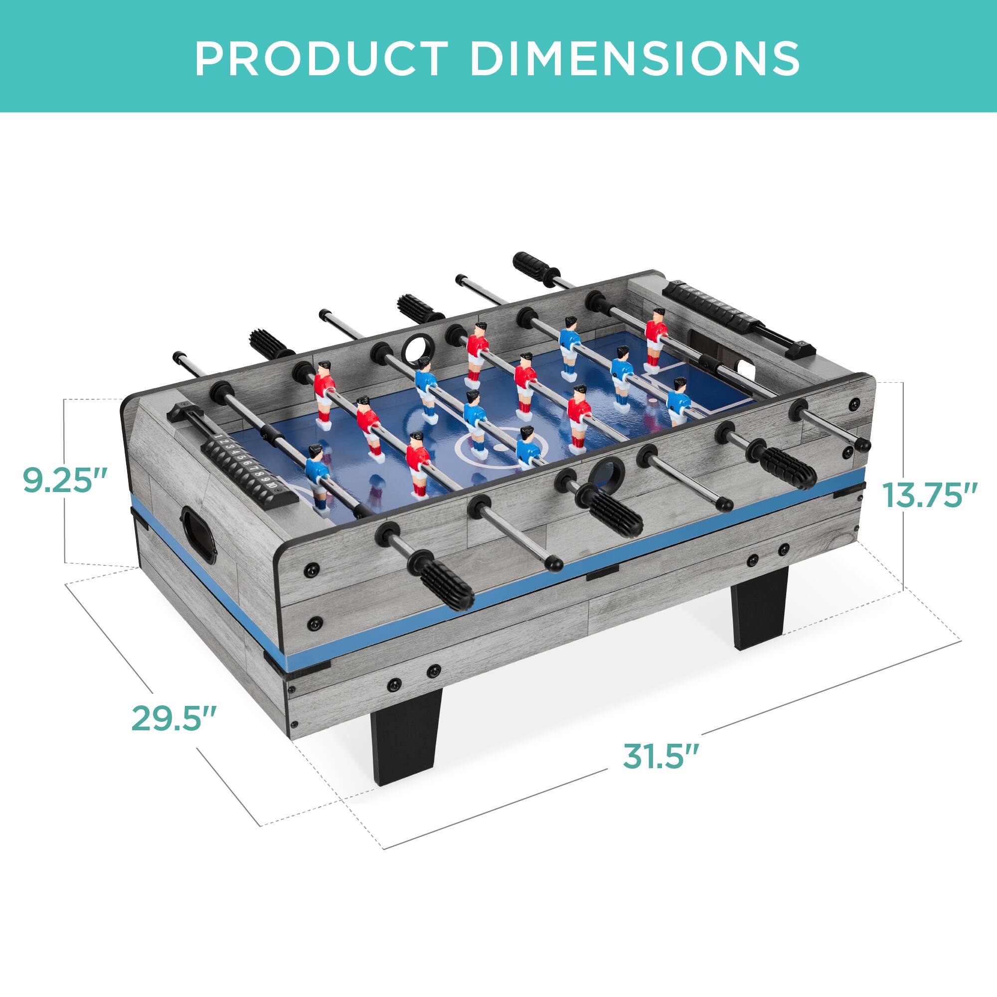 The product dimensions are 9.25" x 13.75" x 29.5" x 31.5".
