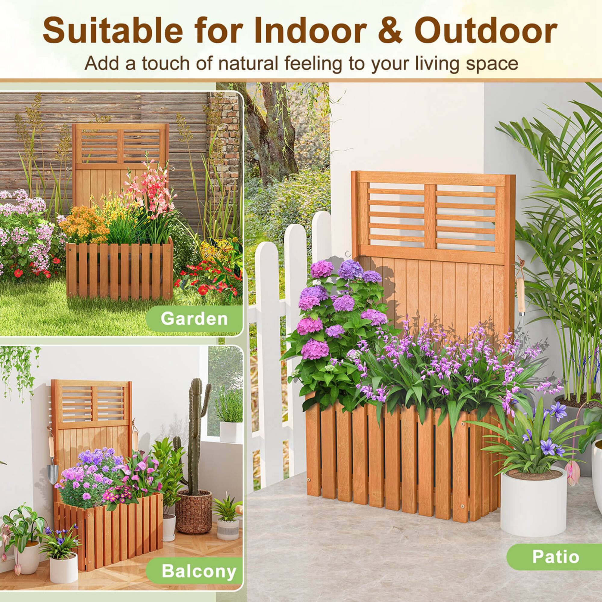 Suitable for Indoor & Outdoor: Add a touch of natural feeling to your living space. Garden, Balcony, Patio.