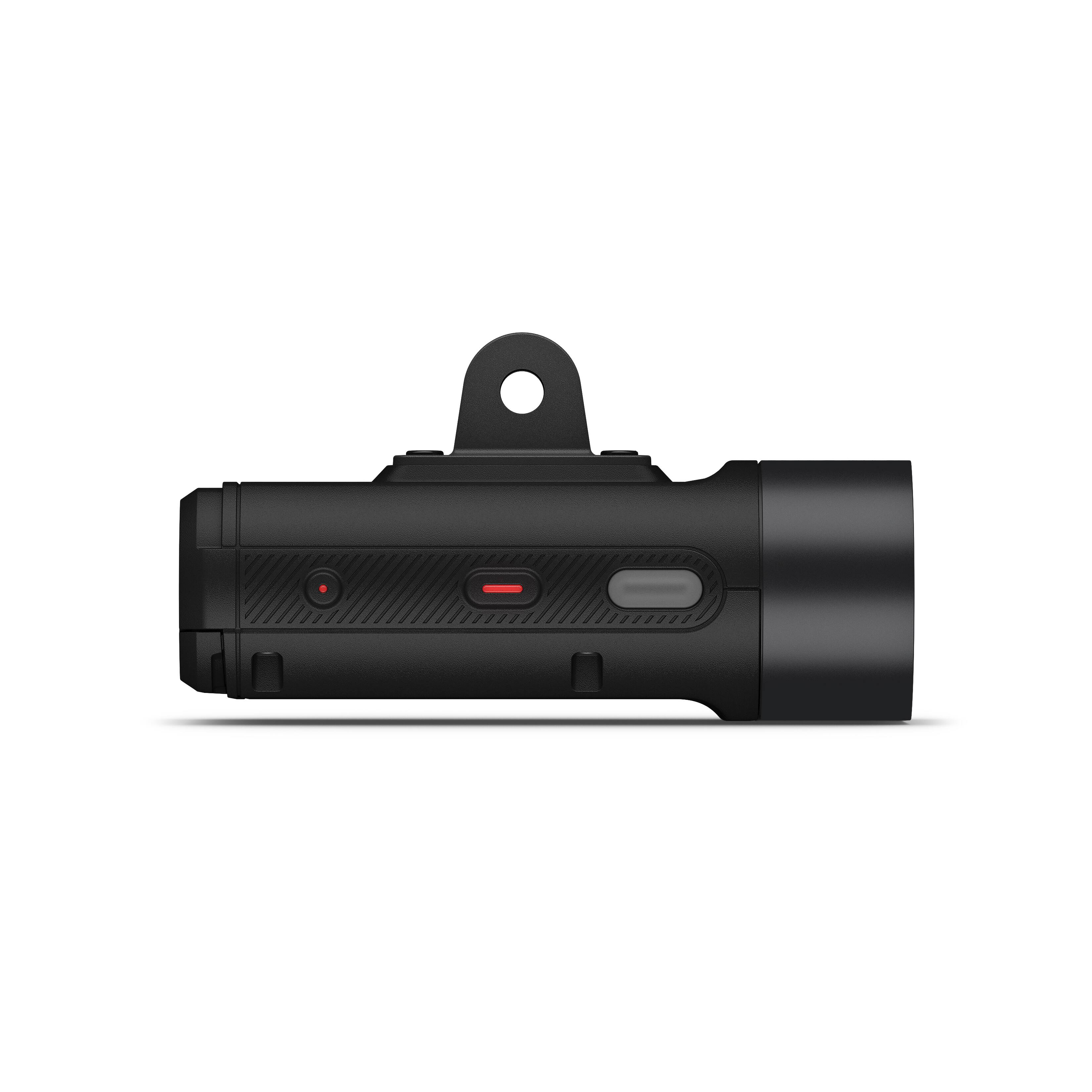 Alt View 3. Garmin - Varia Vue Smart Bike Light with 4K Camera - Black.