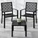 Front. Best Choice Products - 3-Piece Stackable Steel Outdoor Conversation Bistro Set - Black.