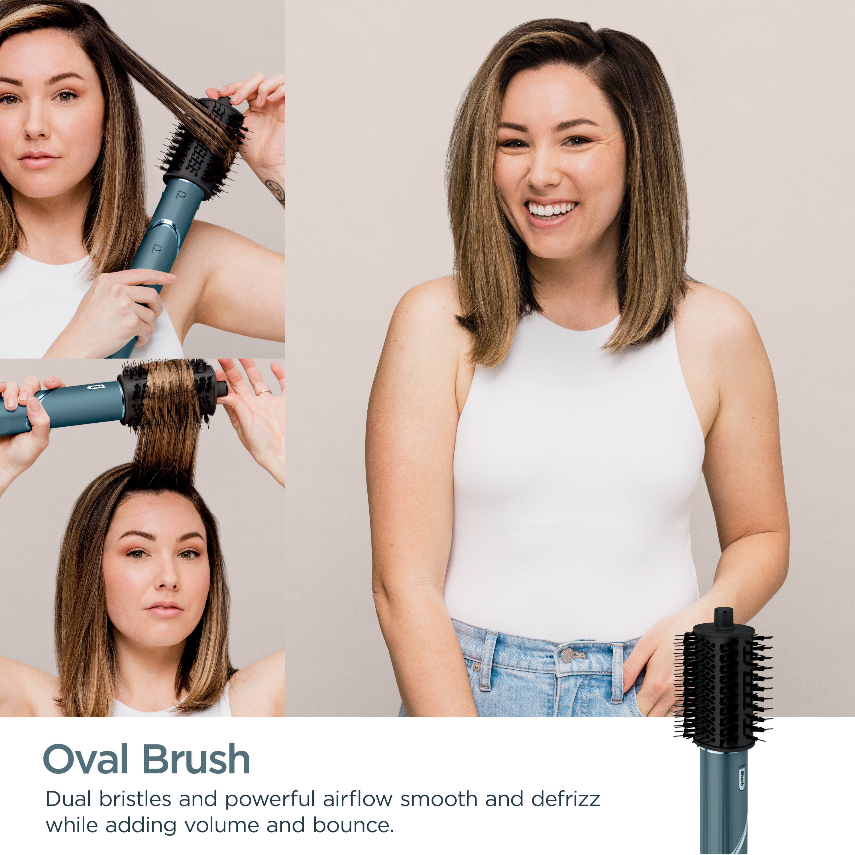 Oval Brush

Dual bristles and powerful airflow smooth and defrizz while adding volume and bounce.