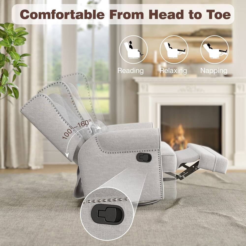 Comfortable From Head to Toe  
Reading Relaxing Napping  
100°~160°