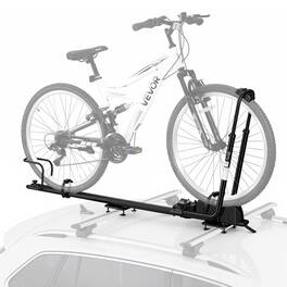 VEVOR - Roof Bike Rack 44 lbs 1 Bike Carrier Foldable Upright Rooftop Rack, for Car SUV, Aluminum Alloy & Q235 Steel - Black
