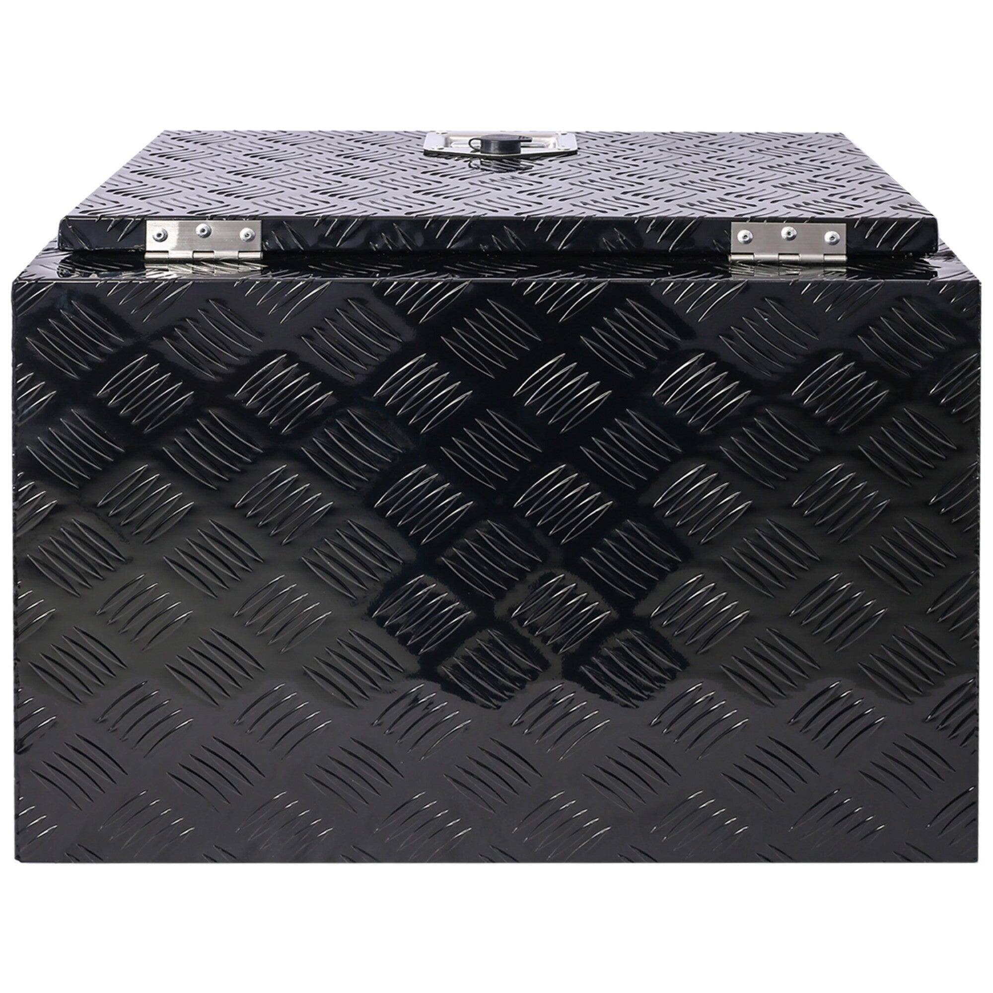 Alt View 4. Boyel Living - Black 24x17.3x17.7-Inch Aluminum Heavy-Duty Truck Bed Underbody Tool Box.