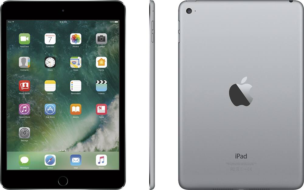 Alt View 11. Apple - iPad mini 4 Wi-Fi 16GB - Space Gray.