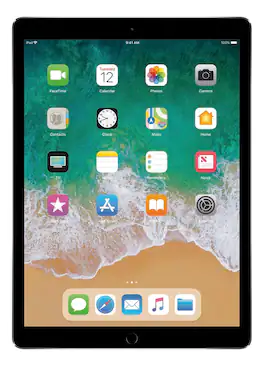 Apple - Geek Squad Certified Refurbished 12.9-Inch iPad Pro with Wi-Fi + Cellular - 128GB - Space Gray (Unlocked)