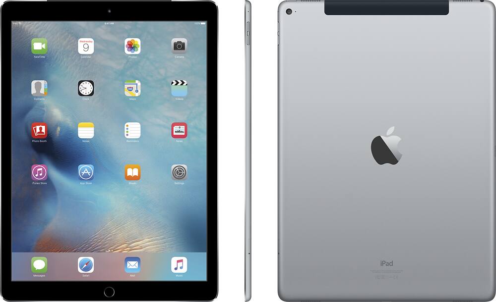 Alt View 11. Apple - 12.9-Inch iPad Pro with Wi-Fi + Cellular - 128GB - Space Gray.