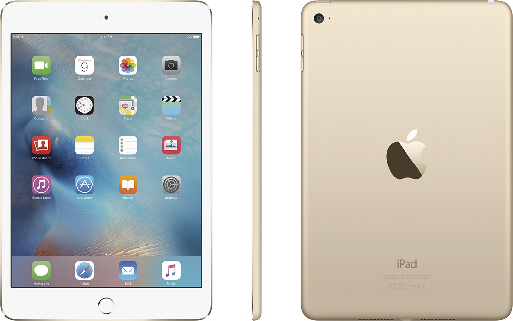 Best Buy: Apple iPad mini 4 Wi-Fi 64GB Gold MK9J2LL/A