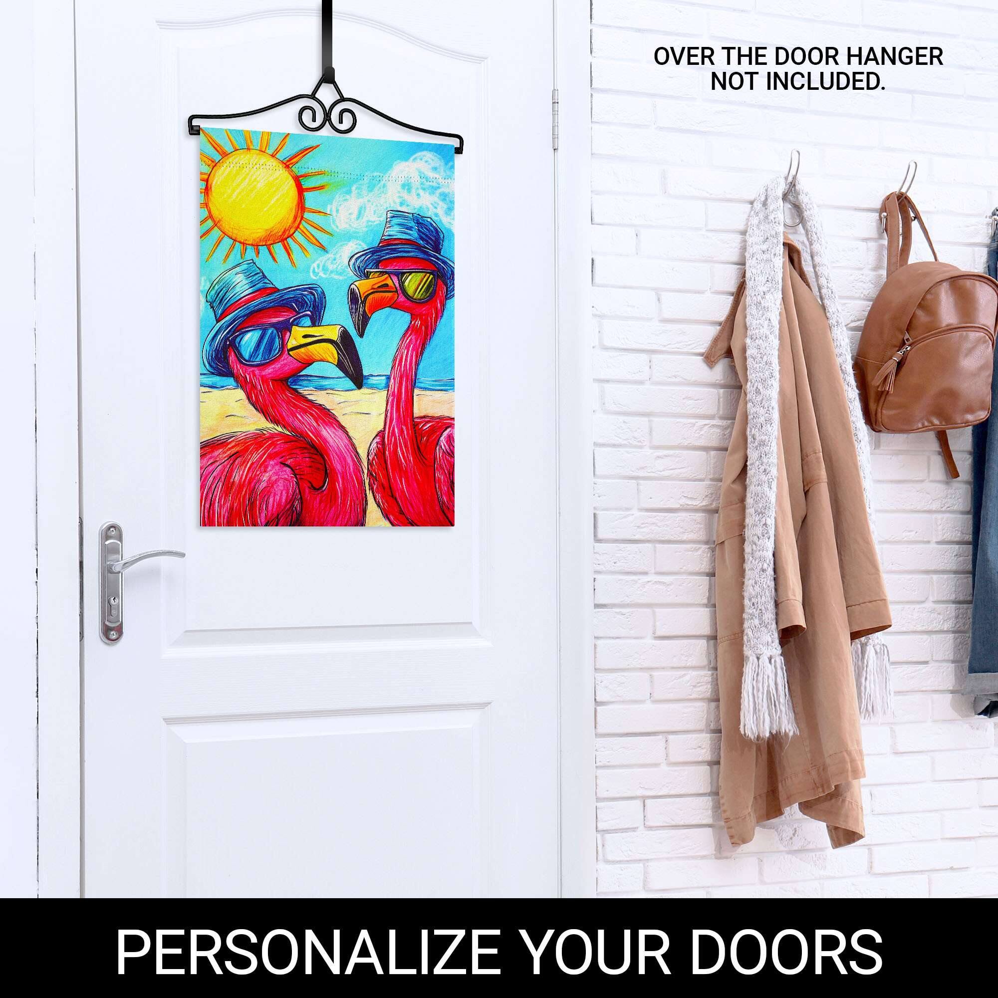 OVER THE DOOR HANGER NOT INCLUDED.

PERSONALIZE YOUR DOORS