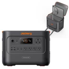 Jackery - HomePower 3000 Portable Power Station (3072Wh) with an Extreme Guard Bag for Outdoor and Emergency Backup (3072 Wh Capacity) - Black
