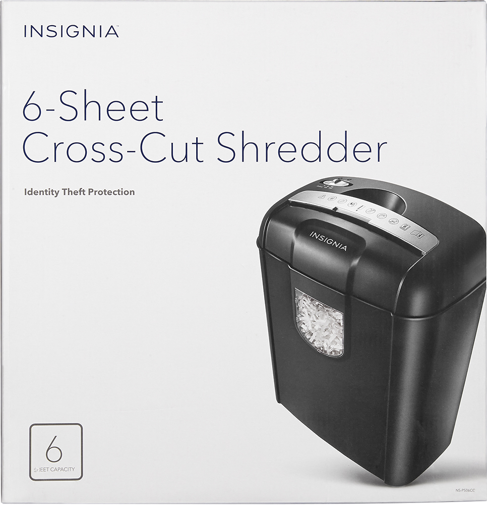 BLACK & DECKER CC601 6-Sheet Crosscut Paper Shredder (Black), 6SHEET  CROSSCT