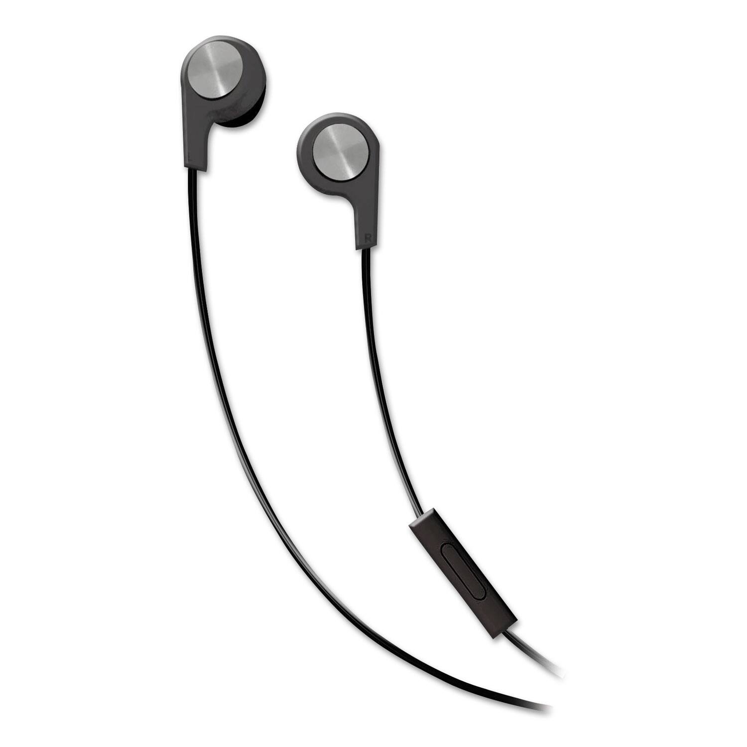 Alt View 2. Maxell - Maxell 199621 52 in. Cord B-13 Bass Earbuds with Microphone - Black - Black.