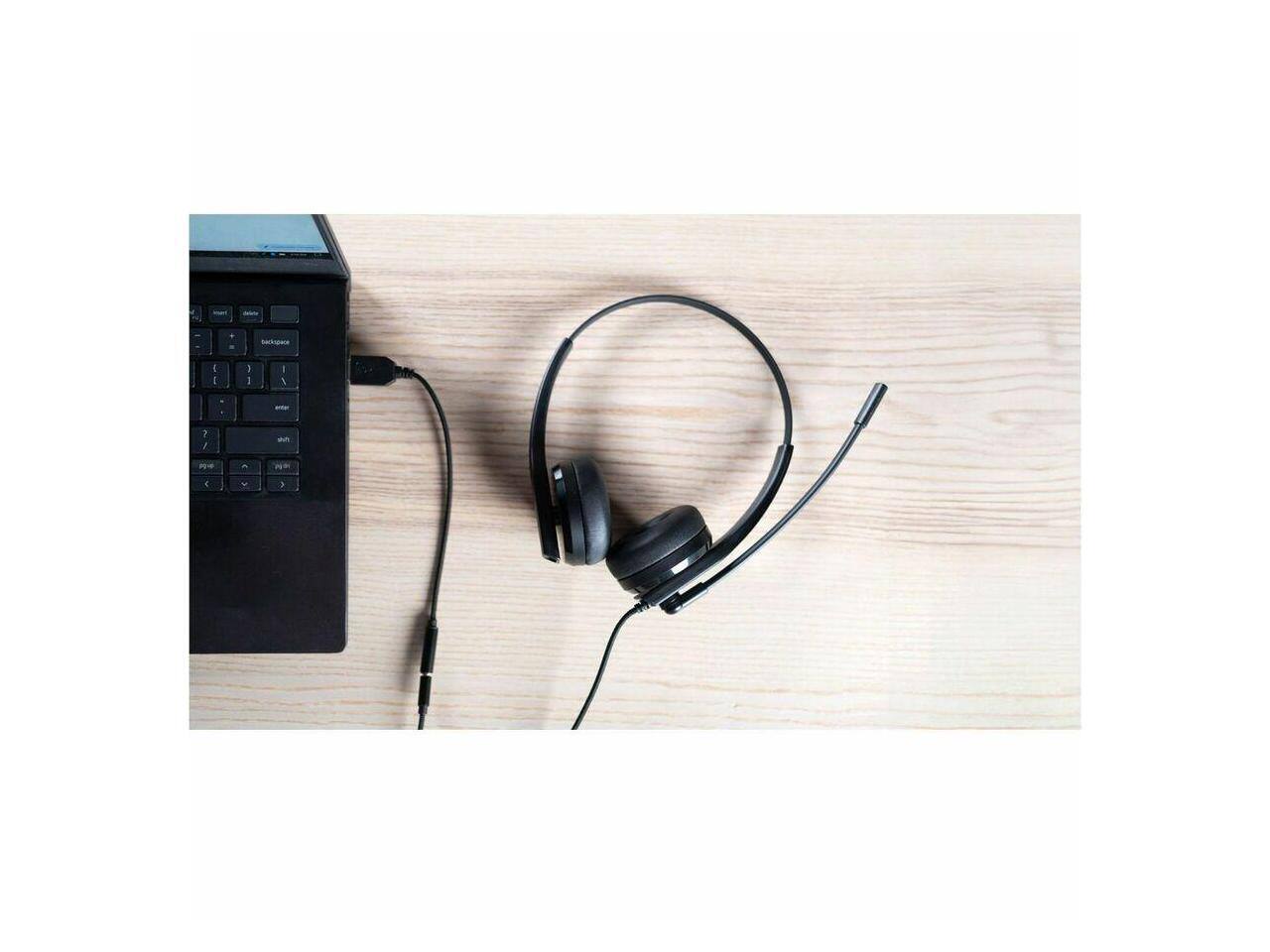 Alt View 1. Creative Labs - Creative HS-230 Lightweight Noise-Cancelling Headset - USB, 3.5mm, Wired, Over-the-Head - Red.