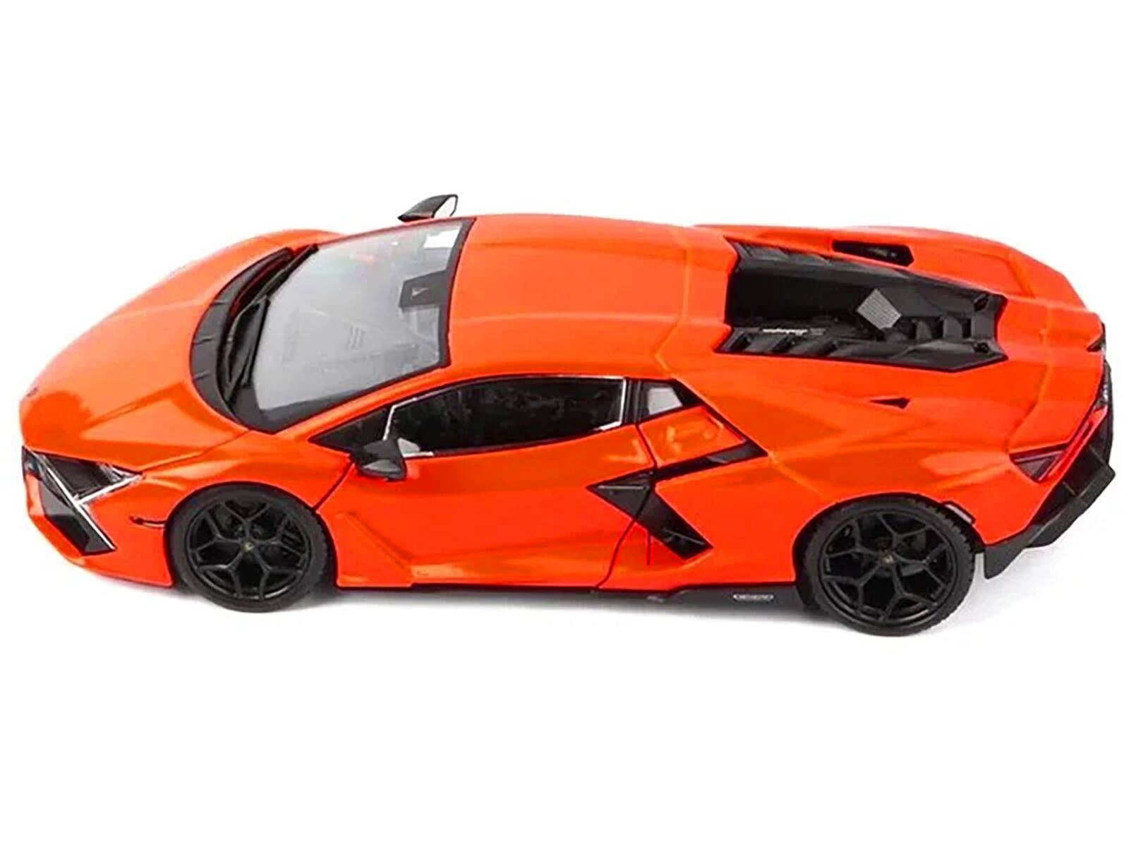 Angle. Maisto - Lamborghini Revuelto Orange "Special Edition" Series 1/18 Diecast Model Car by Maisto - Orange.