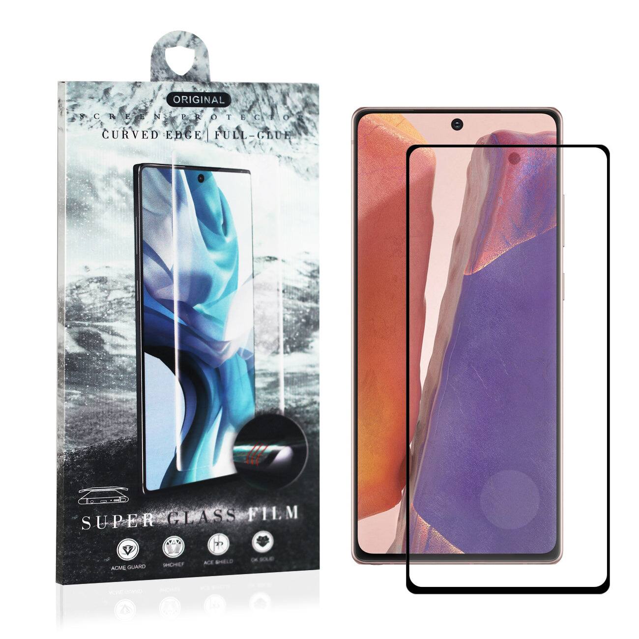 ORIGINAL  
SCREEN PROTECTION  
CURVED EDGE FULL-COVER  
SUPER GLASS FILM  

ACME GUARD  
SHELF  
ACE SHIELD  
ORIGIN