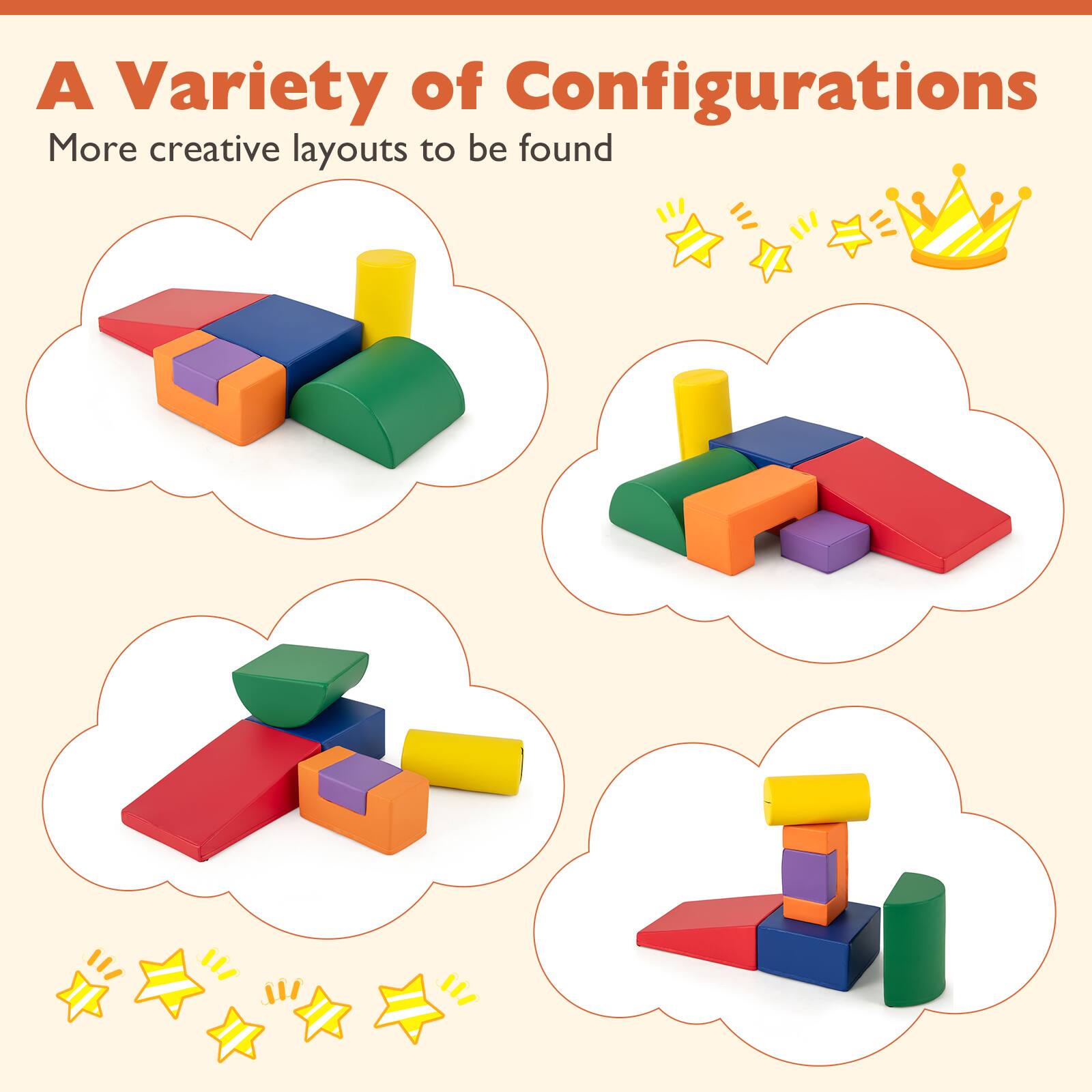 A Variety of Configurations  
More creative layouts to be found