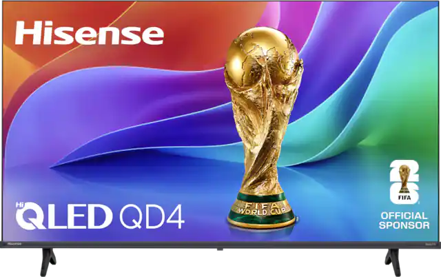 Hisense Hi QLED QD4 Hisense FIEA WORLD CUP TM & FIFA 1 OFFICIAL SPONSOR TV