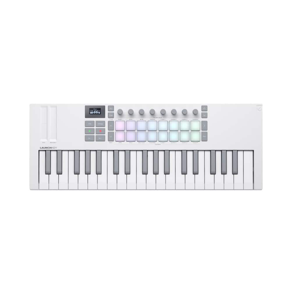 Novation - Launchkey 37 Mini MK4 Portable USB MIDI Keyboard Controller - White