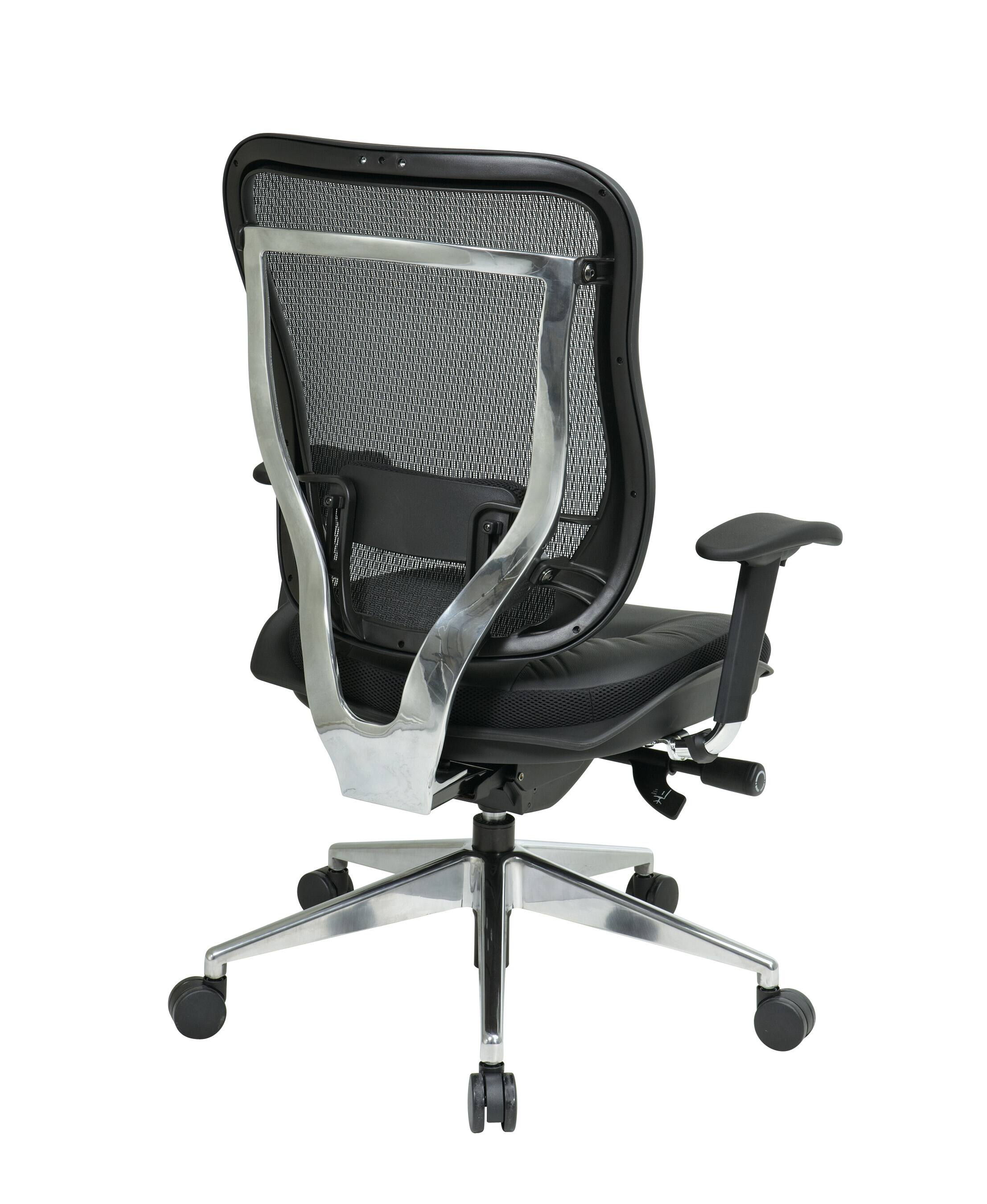Back. Office Star Products - Executive High Back Chair - Black.
