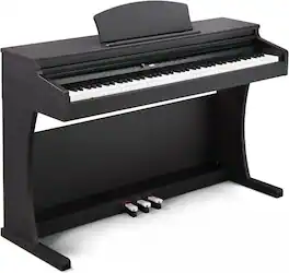 Winado - 88 Key Weighted Piano, Upright Piano Keyboard,Digital Piano Keyboard Full Equipment for Beginner - Brown