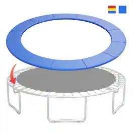 Gymax - 14FT Trampoline Replacement Safety Pad Universal Trampoline Cover - Blue