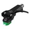Front. Audio-Technica - Audio-Technica AT-VM95E/H Headshell & MM Cartridge Combo Kit - Green.