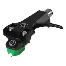Front. Audio-Technica - Audio-Technica AT-VM95E/H Headshell & MM Cartridge Combo Kit - Green.