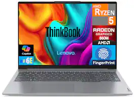Lenovo - 16 21MW009SUS Laptop, Ryzen 5 7533HS, 64GB, 2TB SSD, 16.0" WUXGA (1920x1200), AMD Radeon, Win 11 Pro - Arctic Grey