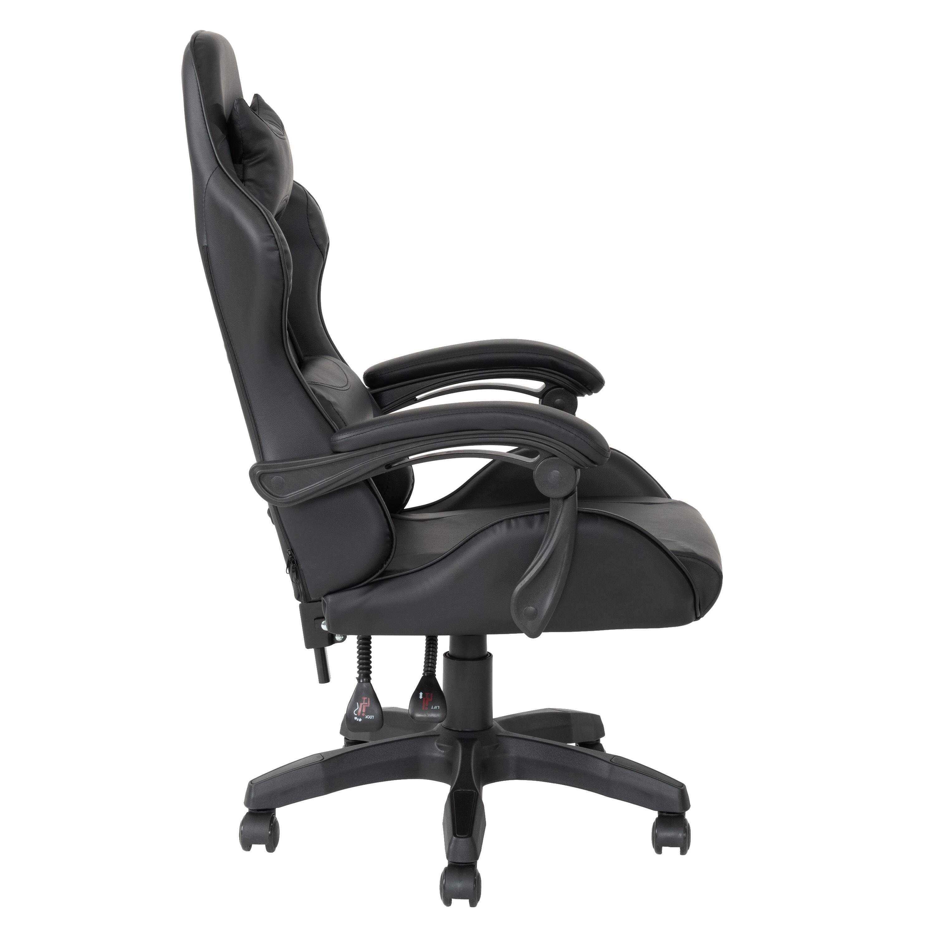 Alt View 14. CorLiving - Ravagers Gaming Chair - Black.
