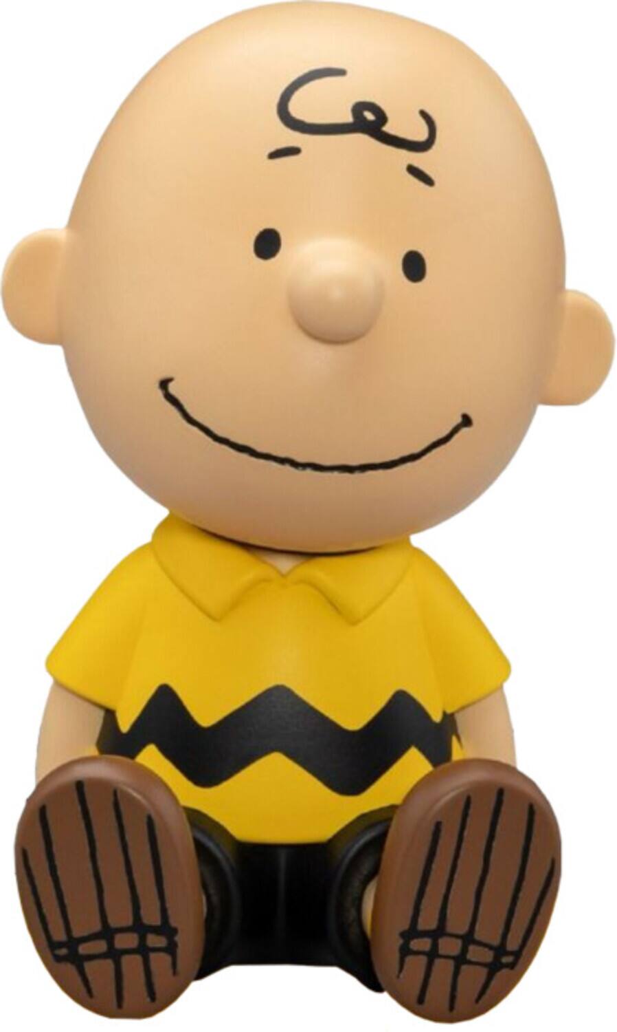 Beast Kingdom - Peanuts Series - Palm Size Vinyl Functional Figurine - Charlie Brown Piggy Bank - COLLECTIBLES