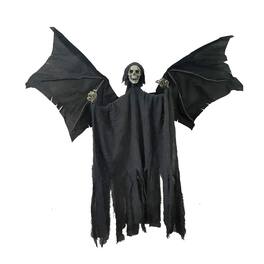 Sunstar - 35 Inch Hanging Skeleton Reaper Halloween Decoration - Black
