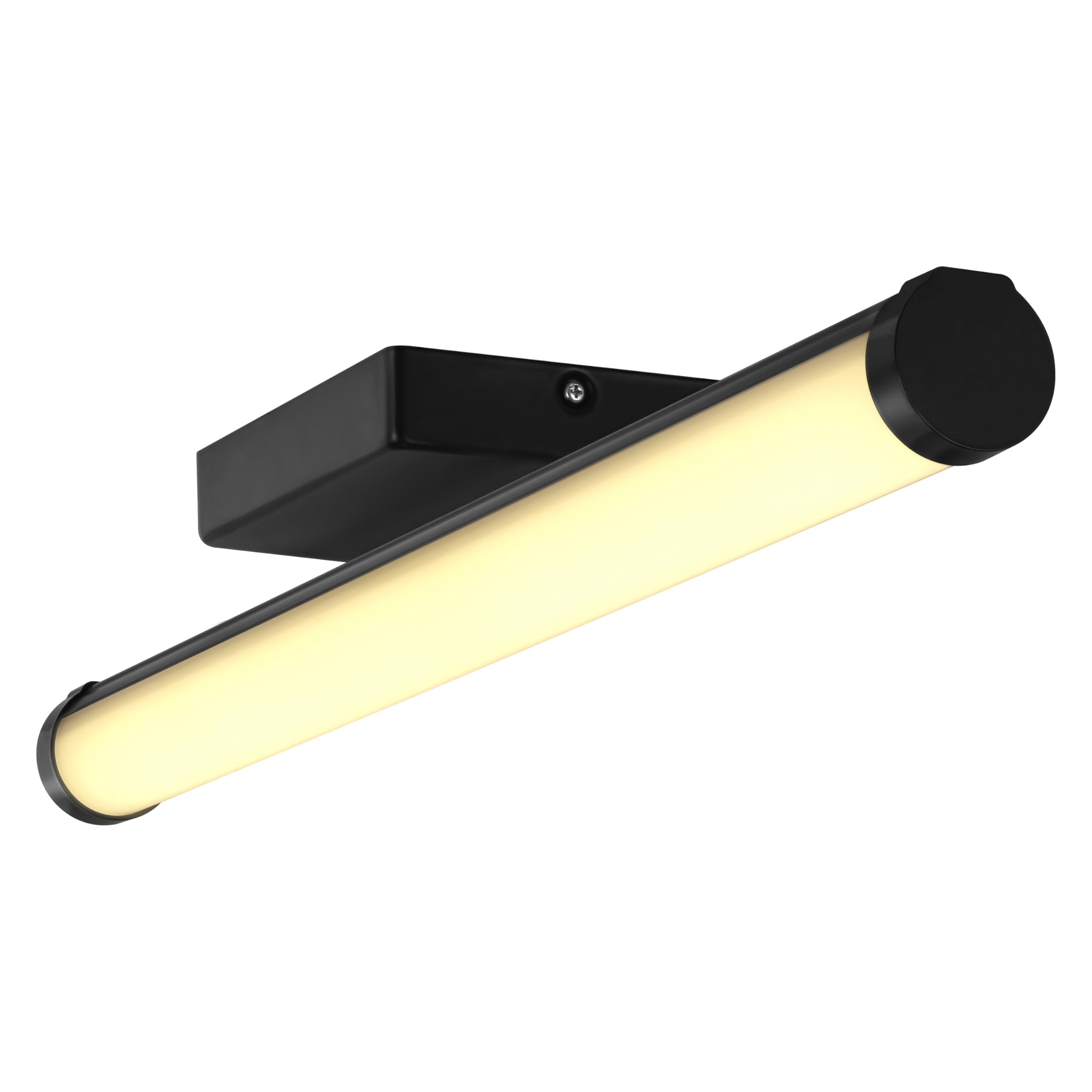 Left. HM 1810 - Sylvania Inch Modern Bathroom Vanity Light w Color Select Dimmable Round Shape Led Lighting Fixtures With A - Black Round.