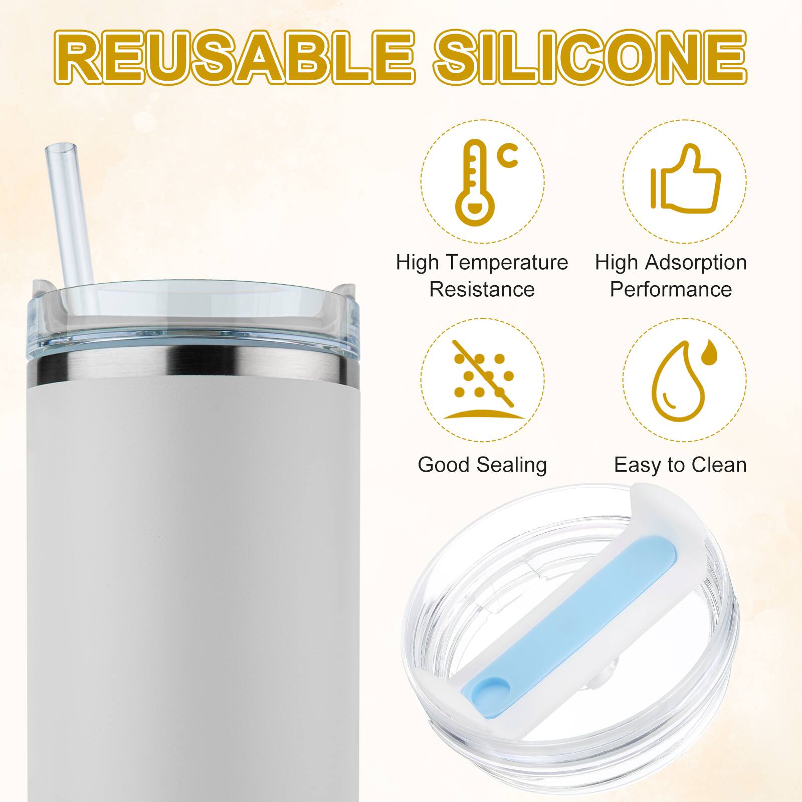 REUSABLE SILICONE

- High Temperature Resistance
- High Adsorption Performance
- Good Sealing
- Easy to Clean