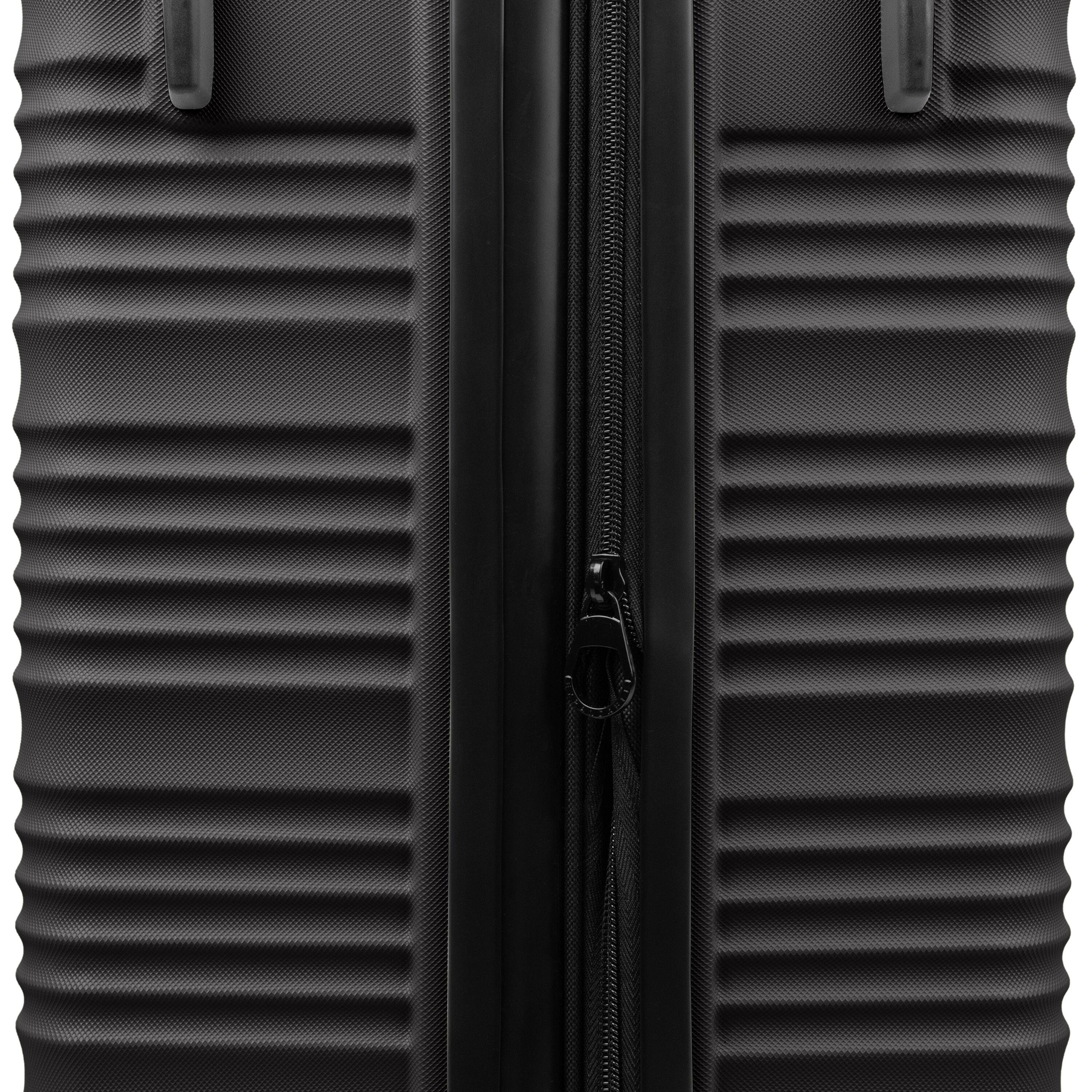 Alt View 3. Swiss Mobility - Swiss Mobility YVR 3 piece Hardside Luggage set - BLACK.