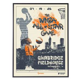 Phenom Gallery - 2025 WNBA All-Star Game 18" x 24" Framed Serigraph - Multicolor