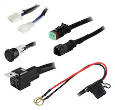 Front. Metra - Heise 1-Lamp DT Wiring Harness and Switch Kit - Black.