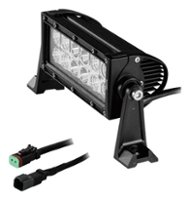 Heise - 8" Dual-Row LED Light Bar - Black - Front_Zoom