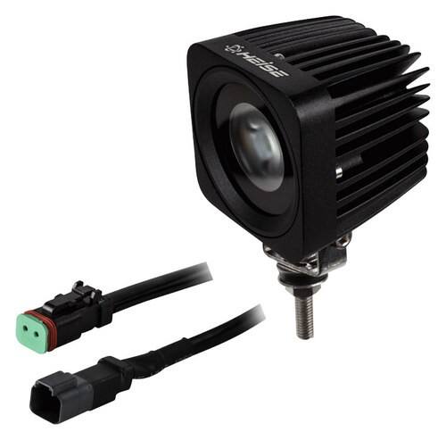 Heise - LED Cube Light - Black - Larger Front