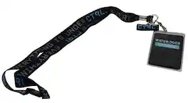 ThinkGeek - Watch Dogs Everything Is Under CTRL Lanyard - Black/White
