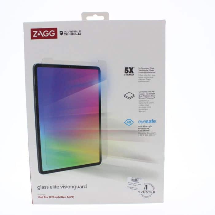 ZAGG - Screen Protector FIT Apple iPad Pro12.9" 3rd-6th. Gen Glass Elite visionguard (ZAG200108097) - Clear