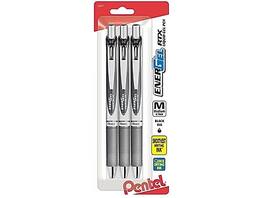Pentel - EnerGel RTX Retractable Gel Pens, Medium Point, 0.7mm, 3/Pack - Black Ink