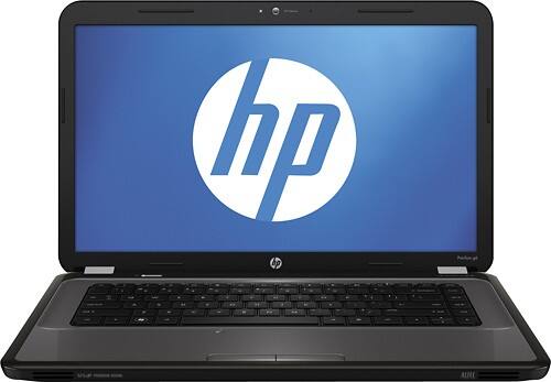Front Standard. HP - Refurbished Pavilion Laptop / Intel® Core™ i3 Processor - Charcoal Gray.