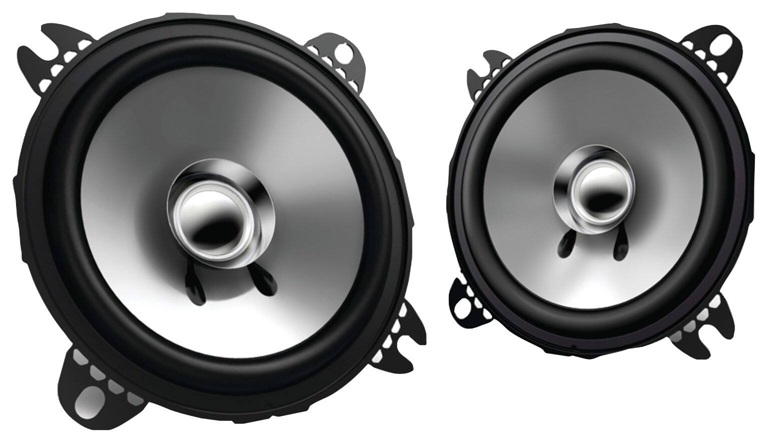 Kenwood - 4" Car Speakers (Pair) - Black - Larger Front