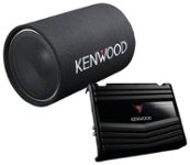 Front Zoom. Kenwood - 12" Tube Subwoofer and Amplifier - Black.