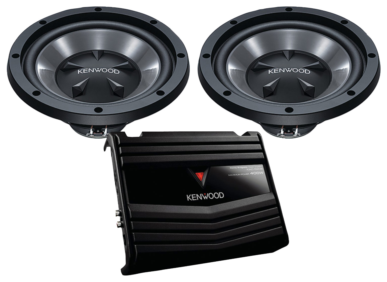 Best Buy Kenwood 10" Subwoofers and Amplifier Black PW1020