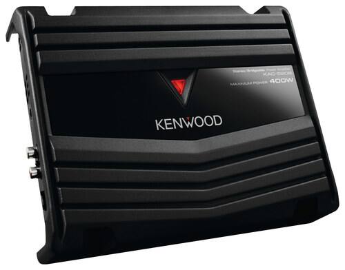 Front. Kenwood - 2-Channel Class AB Power Amplifier - Black.